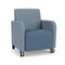 Lesro Siena Guest Chair w/ Front Casters, Walnut Legs, RS RainSong Back, MD Titan Seat, RS RainSong Panels SN1101 - alternate 1